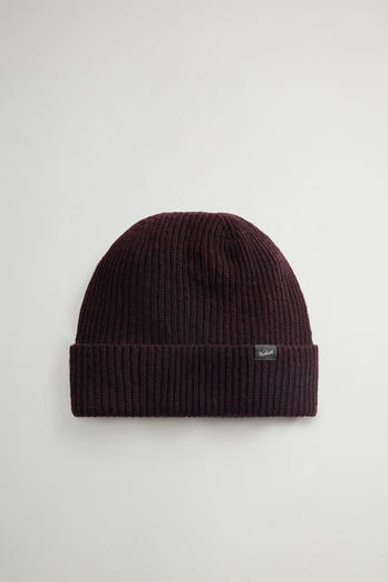 Beanie in Wool Blend Red | Woolrich