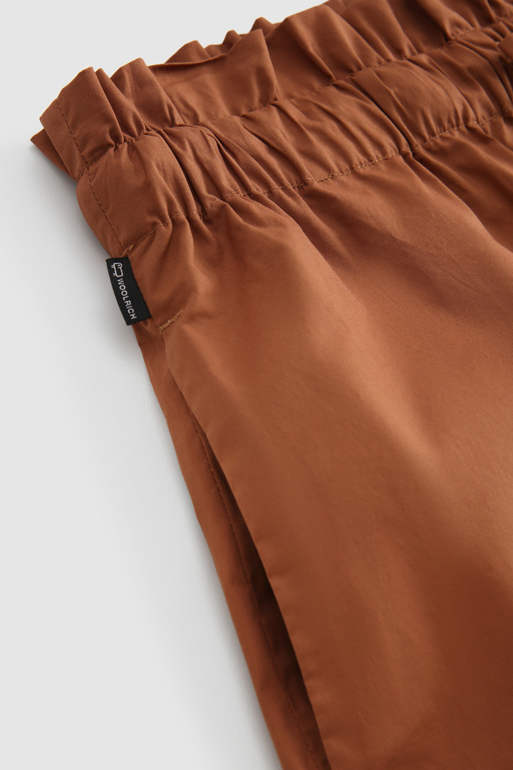Cotton Poplin Shorts Brown photo 6 | Woolrich