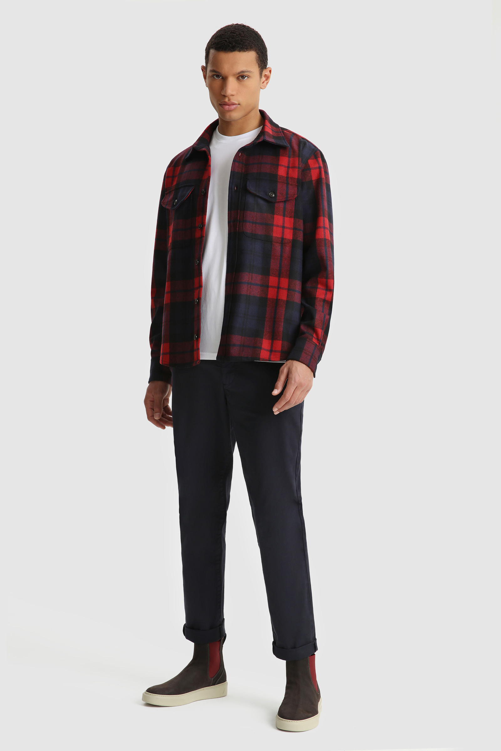 Oxbow Flannel Shirt - Made in Usa Red photo 2 | Woolrich