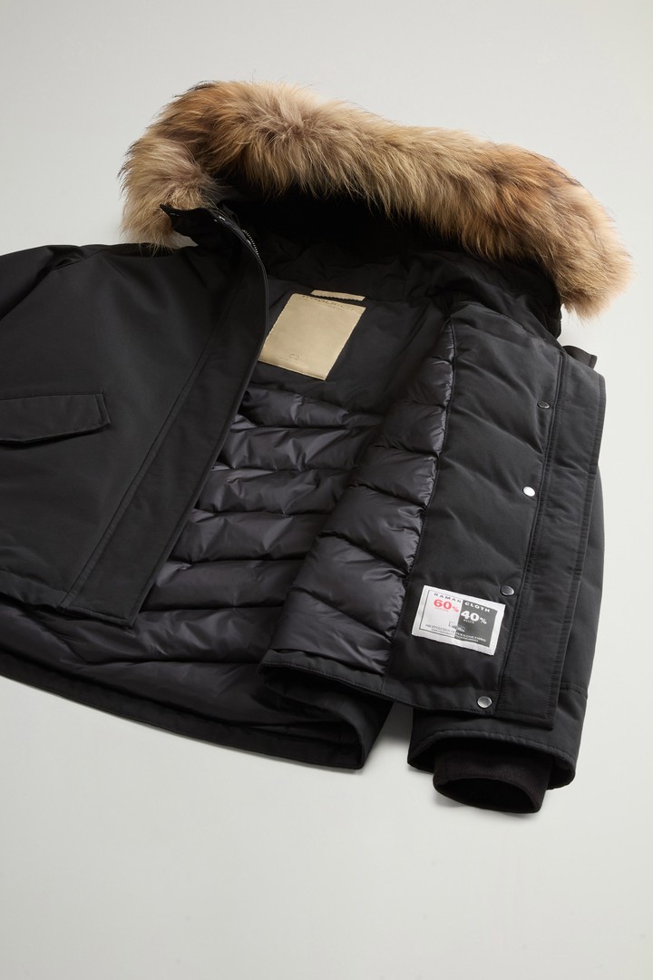 Short Military Parka in Ramar Cloth Black photo 4 | Woolrich