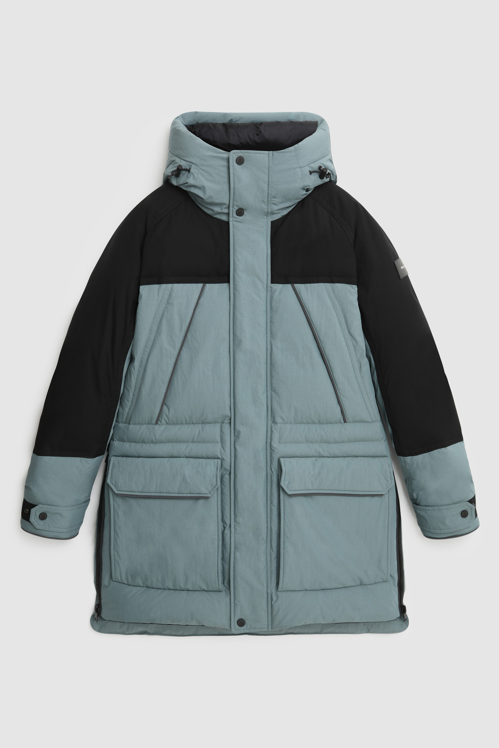 Teton Padded Parka in Ripstop Cotton Grey photo 8 | Woolrich