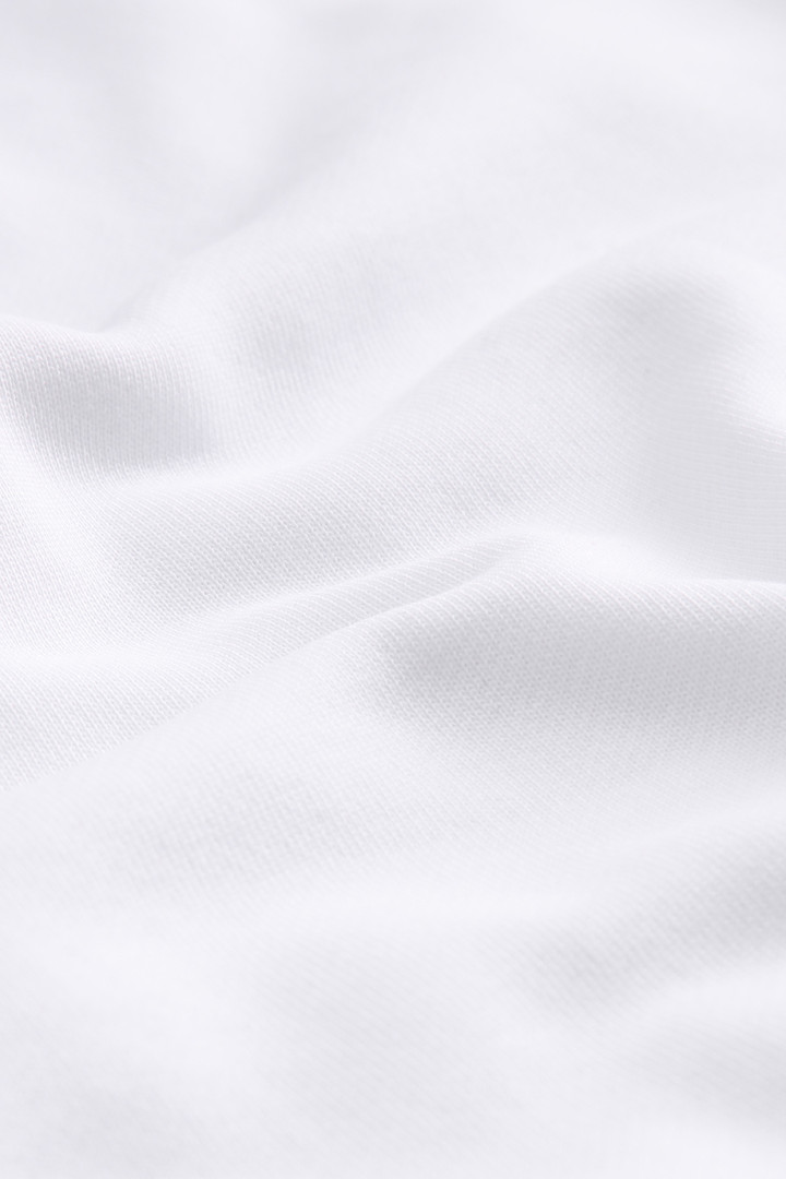Boy's Crewneck Sweatshirt in Organic Cotton White photo 5 | Woolrich