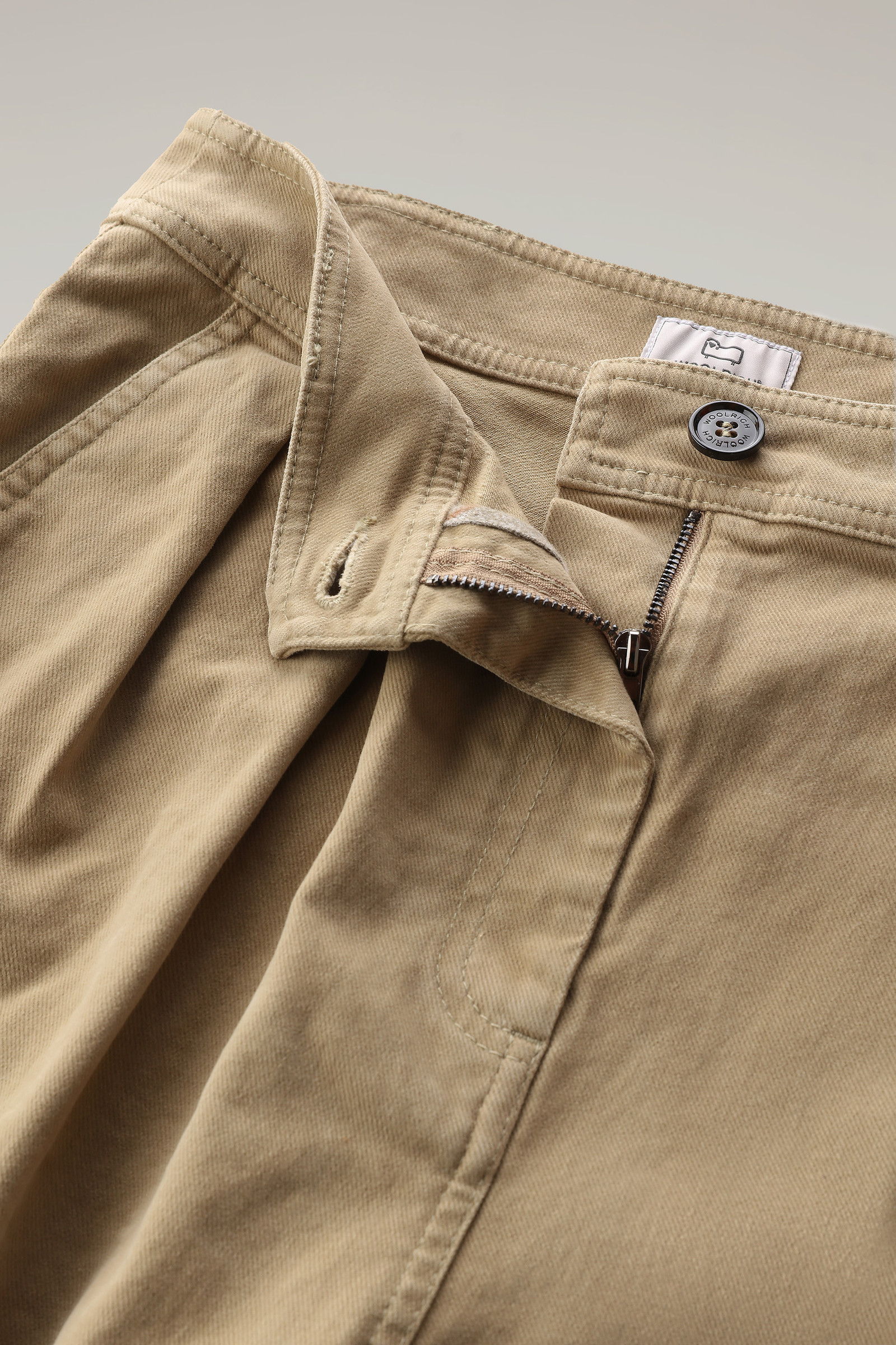 Women's Cotton Twill Cargo Pants Beige | Woolrich USA