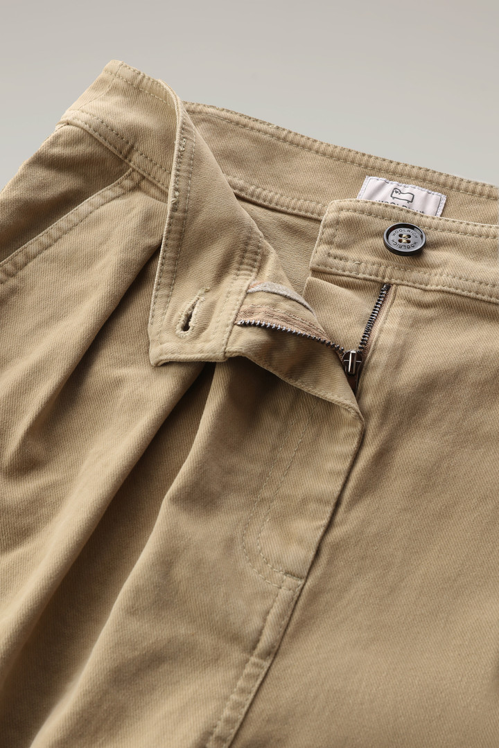 Cotton Twill Cargo Pants Beige photo 3 | Woolrich