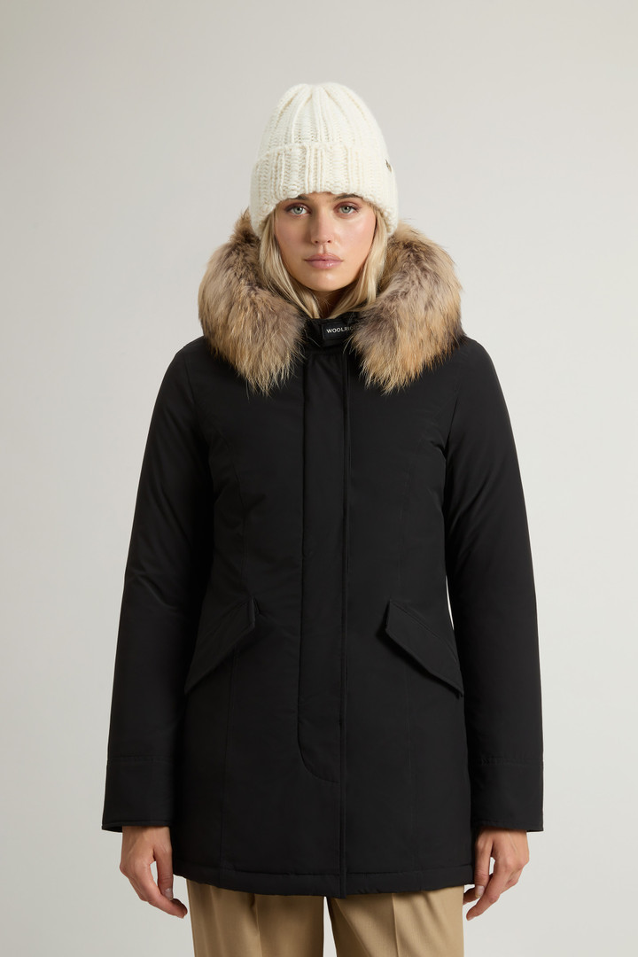 Arctic Parka van Urban Touch met afneembaar bont Zwart photo 1 | Woolrich