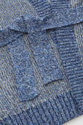 Cárdigan de lino y algodón con detalles en contraste