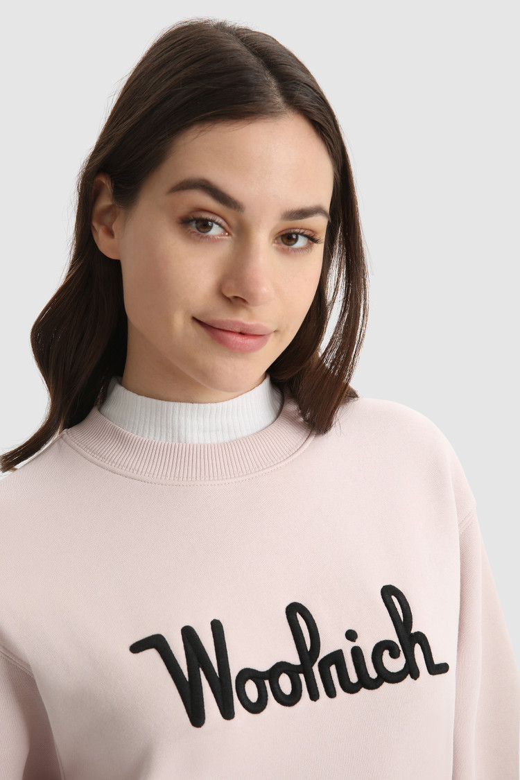 Felpa in cotone morbido con logo
