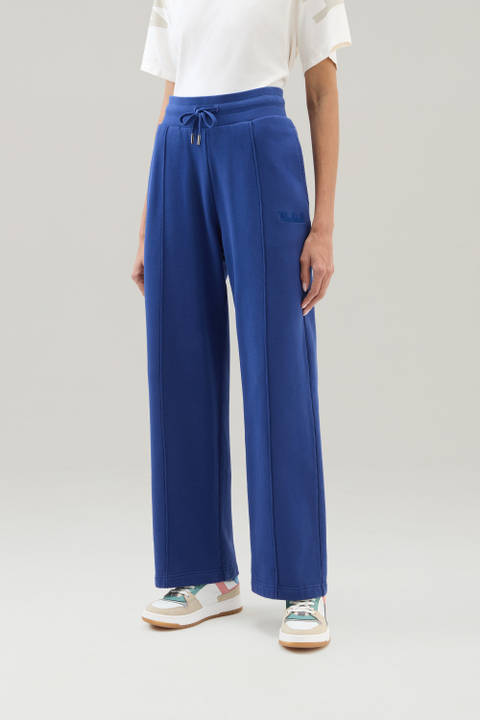 Sweatpants in Pure Cotton Blue | Woolrich