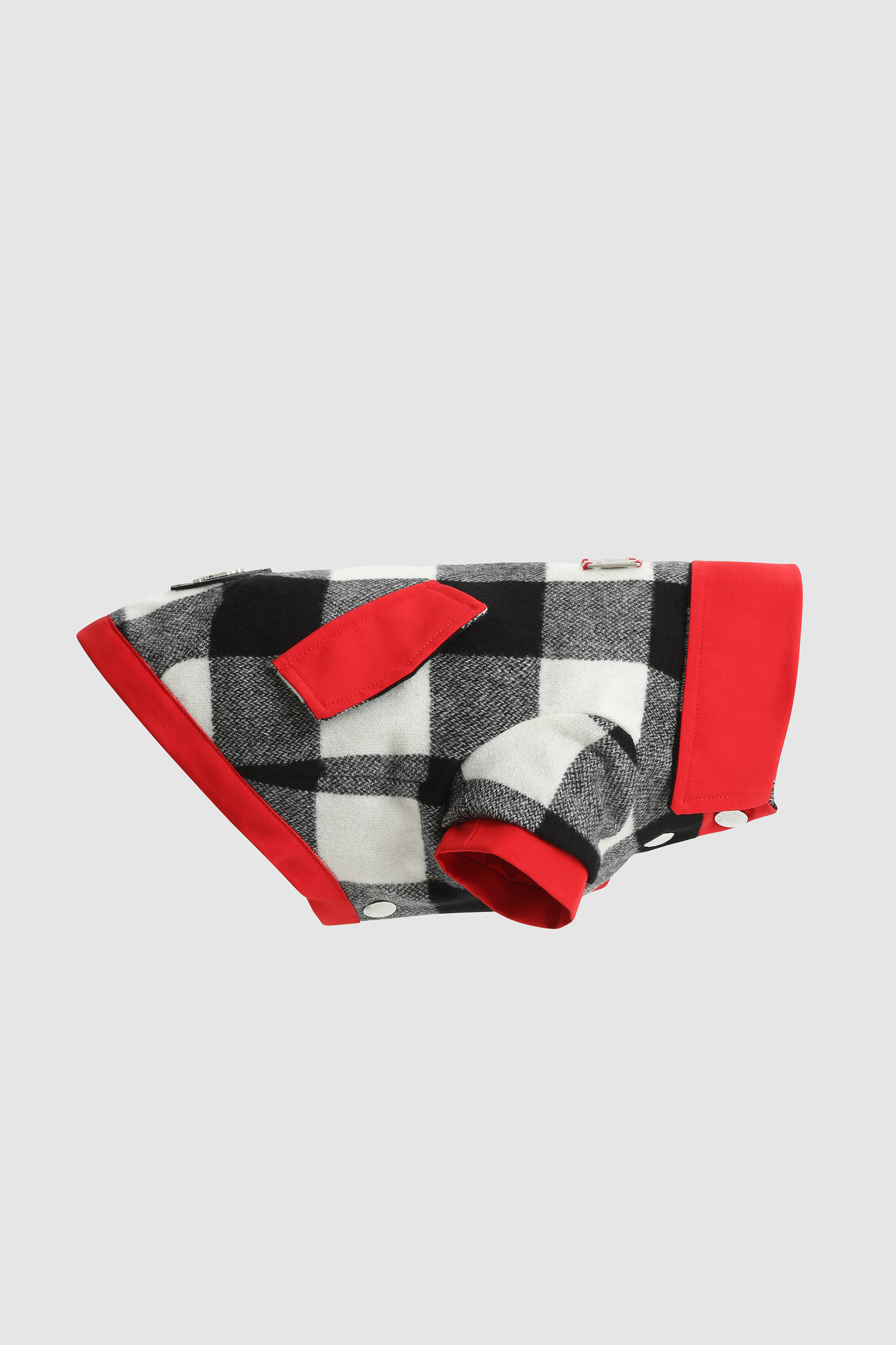 Temellini / Woolrich Small Dog Buffalo Check Overshirt White photo 2 | Woolrich