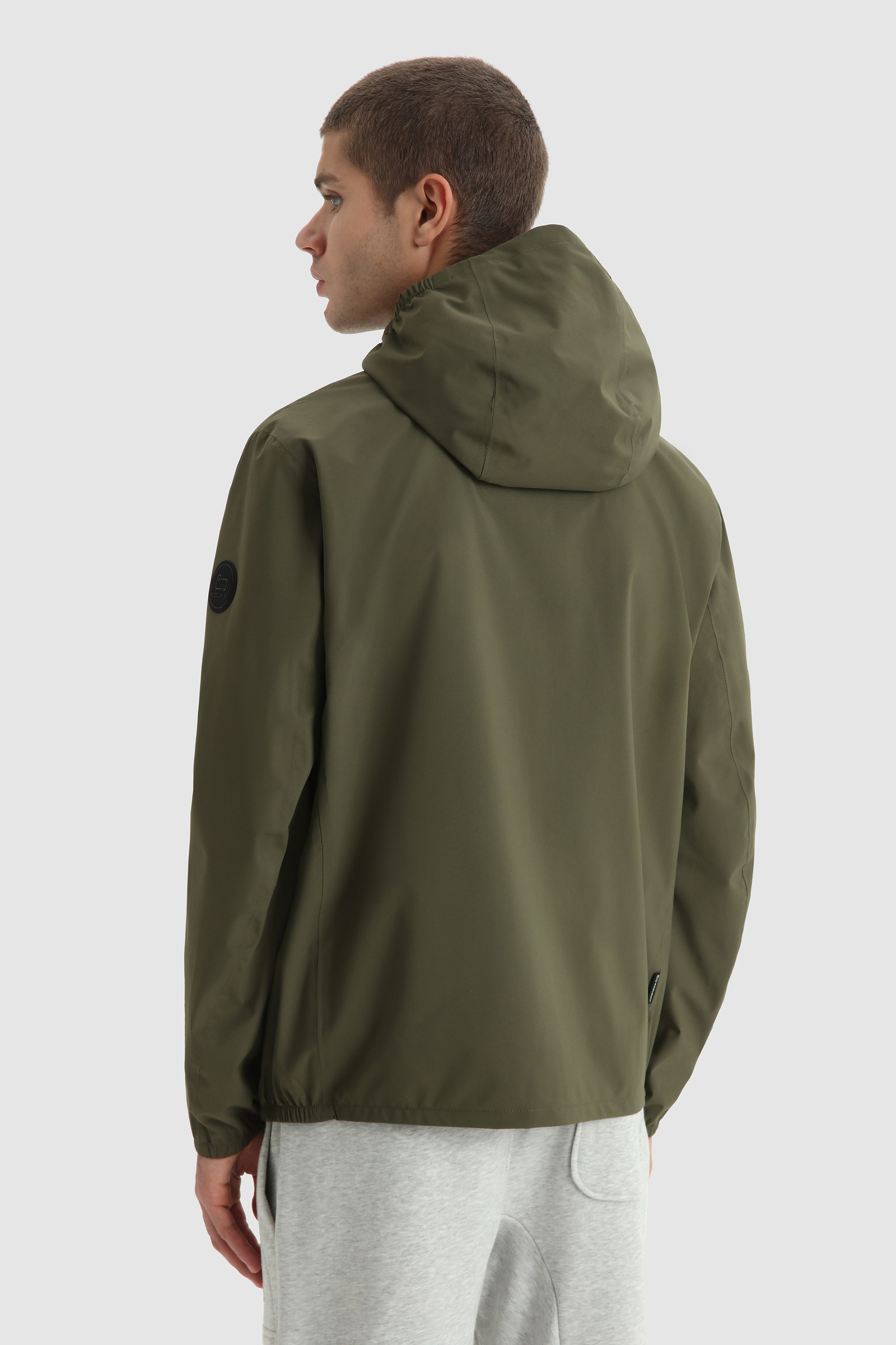 Pacific two-layer waterproof ultralight jacket Green photo 3 | Woolrich