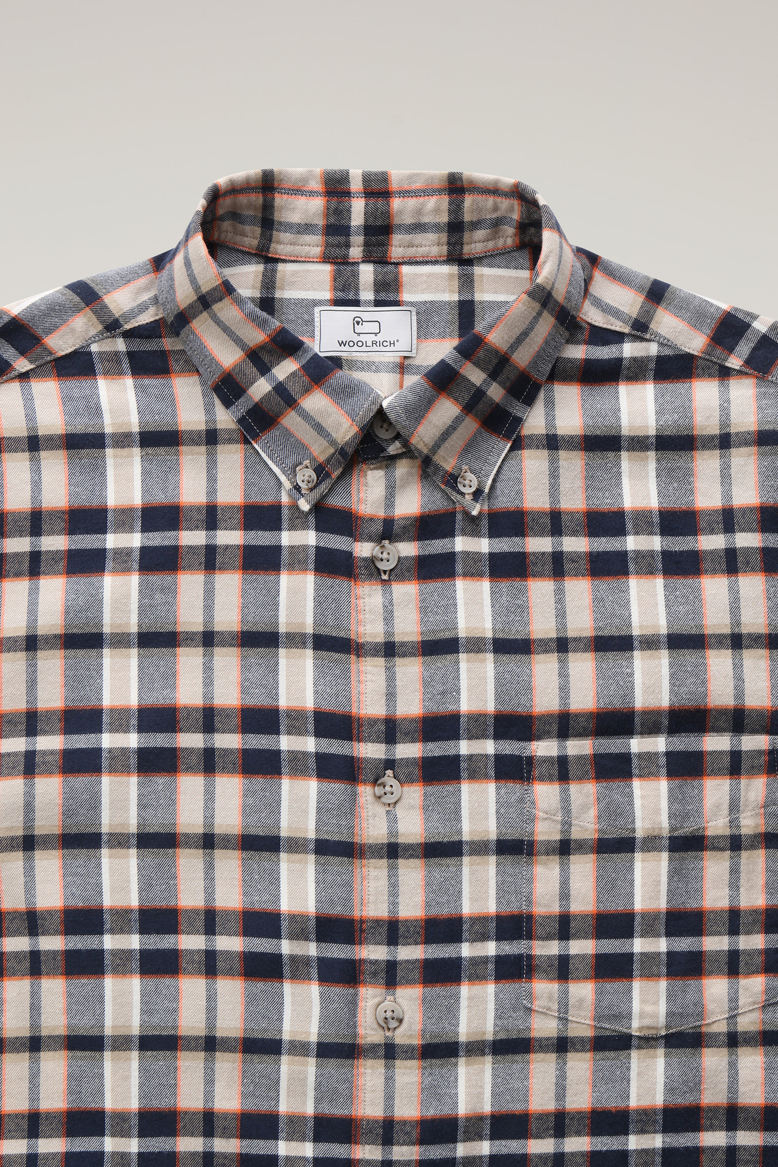 Madras Plaid Shirt in Lightweight Flannel Orange | Woolrich USA