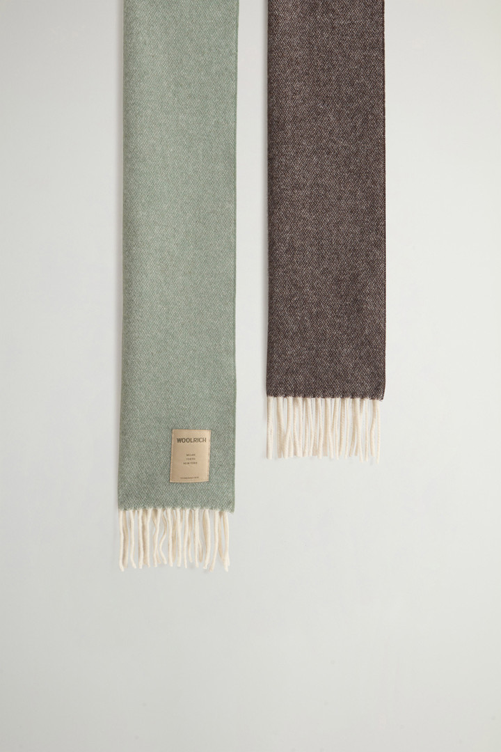 Écharpe en pure laine à franges Marron photo 2 | Woolrich
