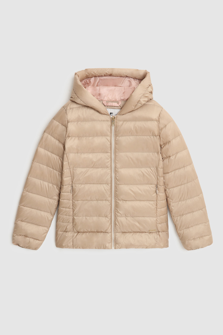 Girl's Sundance quilted jacket with hood