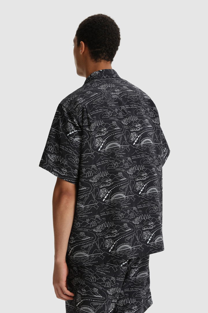 Tencel hemd met Trail patroon