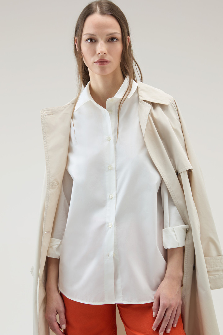 Shirt aus reinem Baumwoll-Popeline Weiß photo 4 | Woolrich