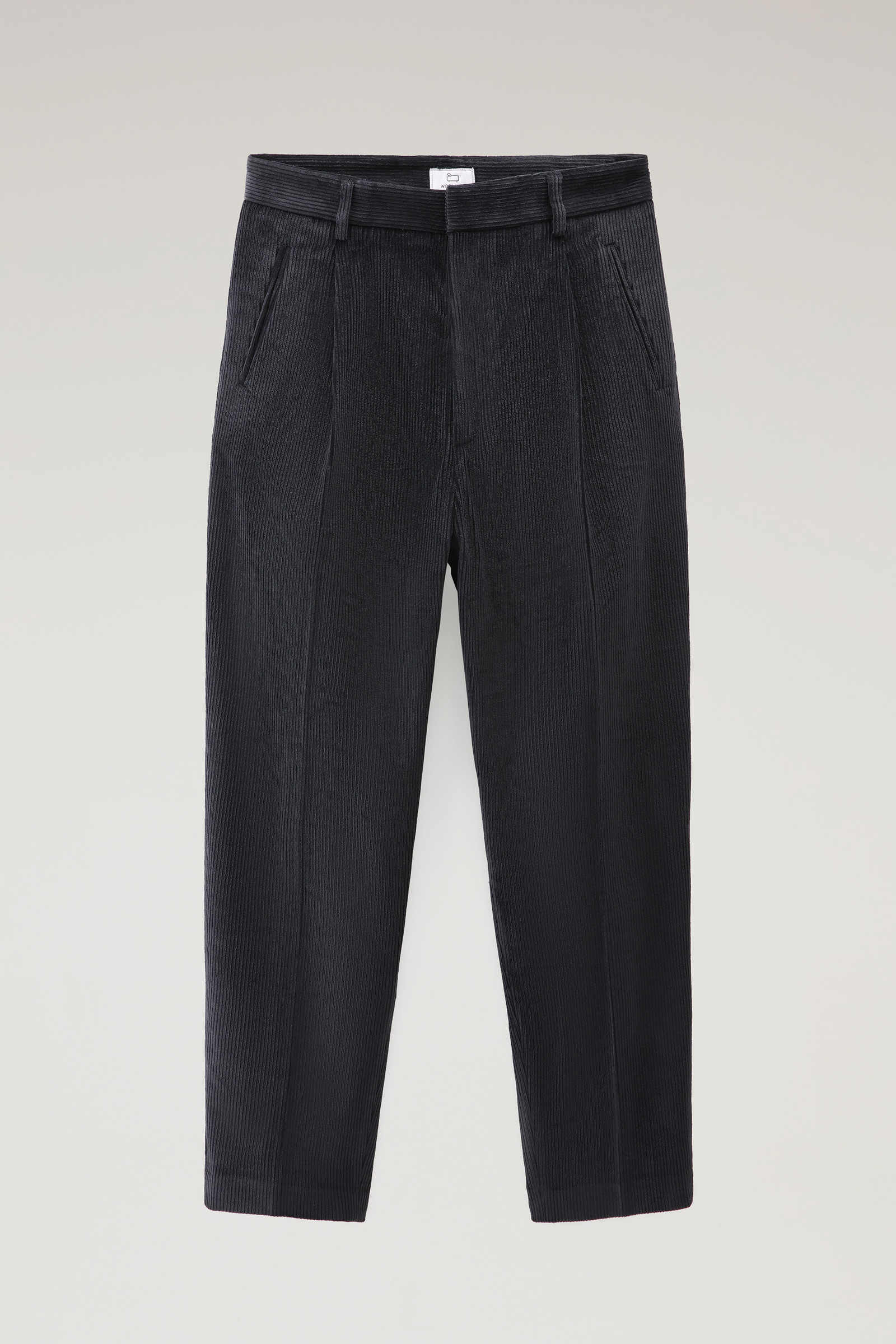 Soft Corduroy Pleated Pants Black photo 4 | Woolrich