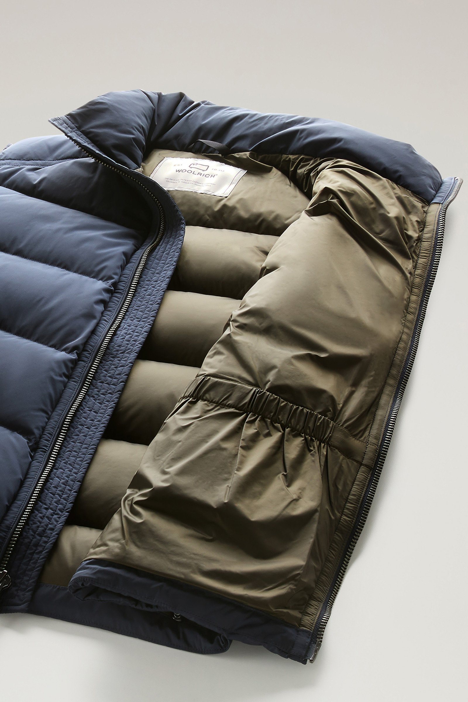 Wattierter Premium West aus Stretch-Nylon blau photo 9 | Woolrich