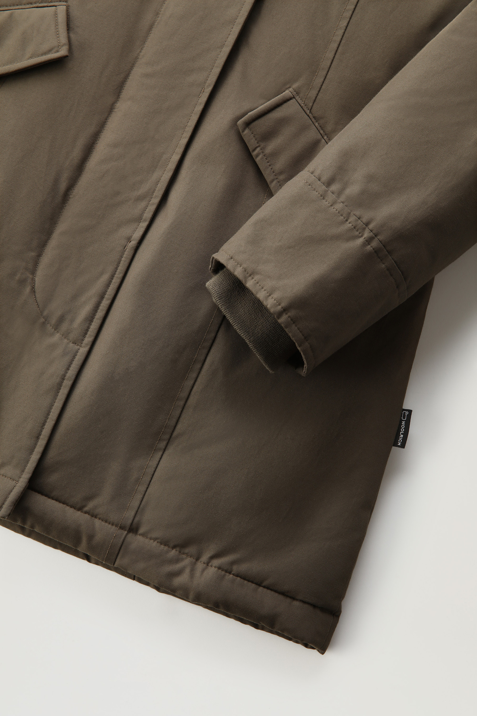 Arctic Parka in Ramar Cloth con pelliccia removibile verde photo 8 | Woolrich