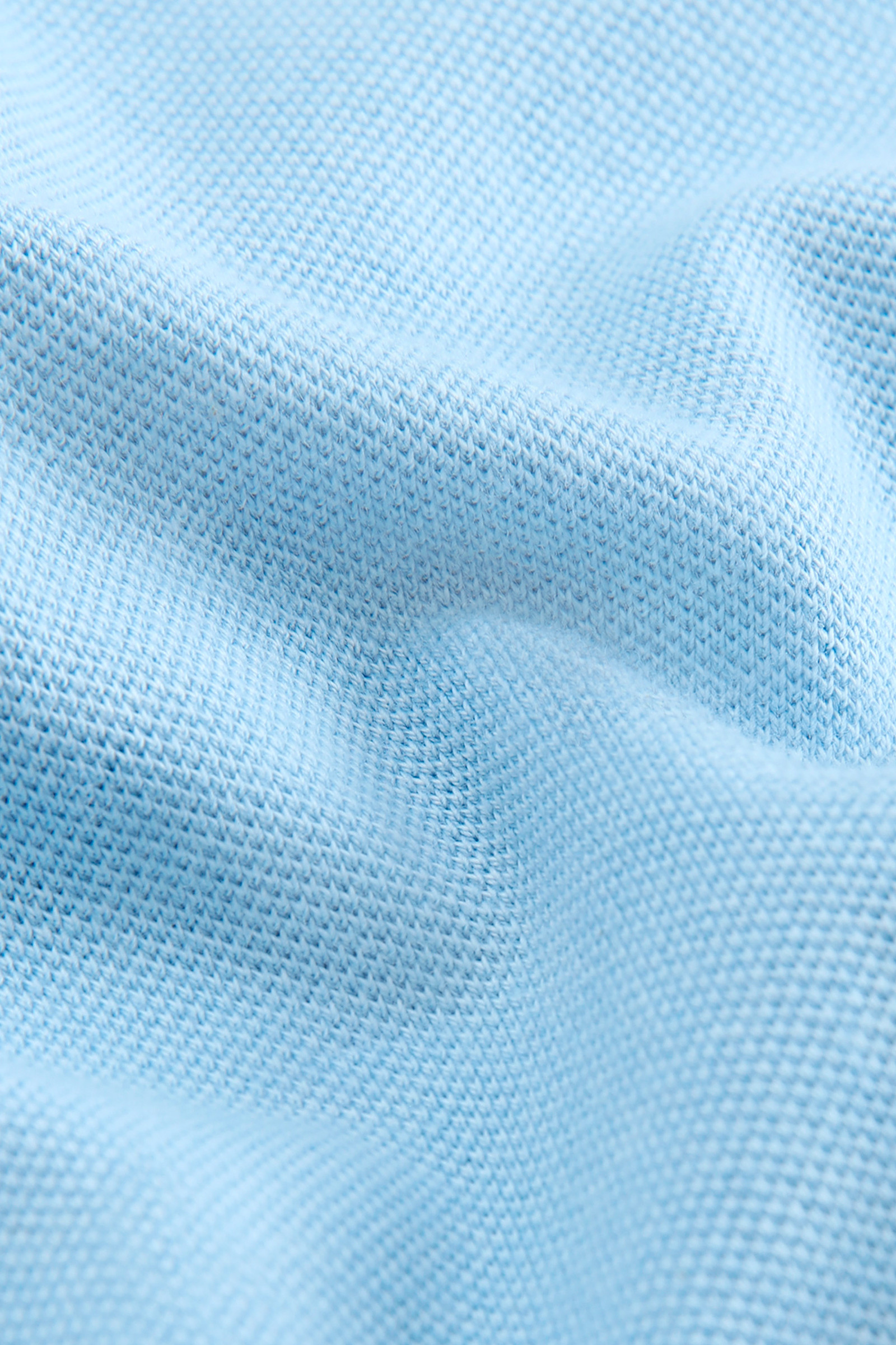 Polo Mackinack en piqué de coton teint en pièce bleu photo 7 | Woolrich