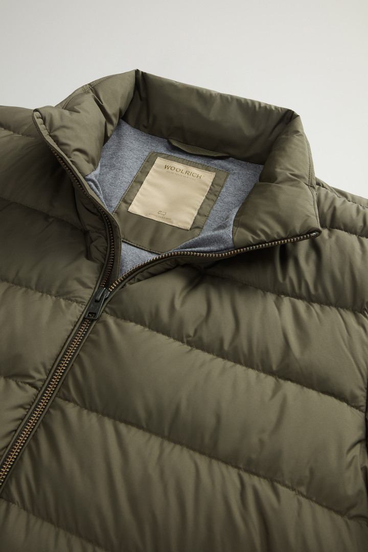 Lightweight Down Jacket in Microfiber Green photo 6 | Woolrich