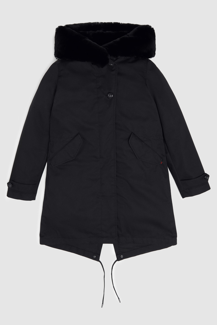 Parka Literary en fourrure de lapin rex