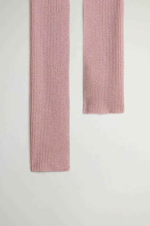 Gerippter Schal aus reinem Kaschmir Rosa photo 2 | Woolrich