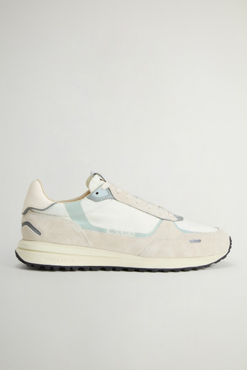 Men's Classic Basketball Leather Sneakers white | Woolrich US