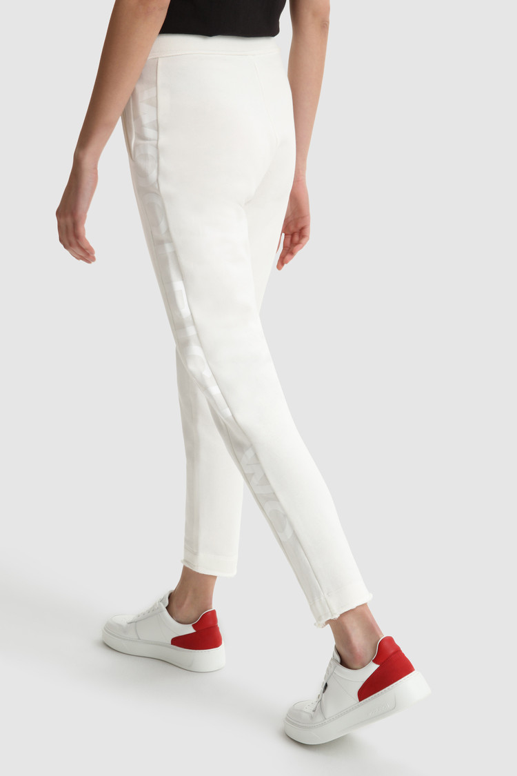 Printed logo fleece pant