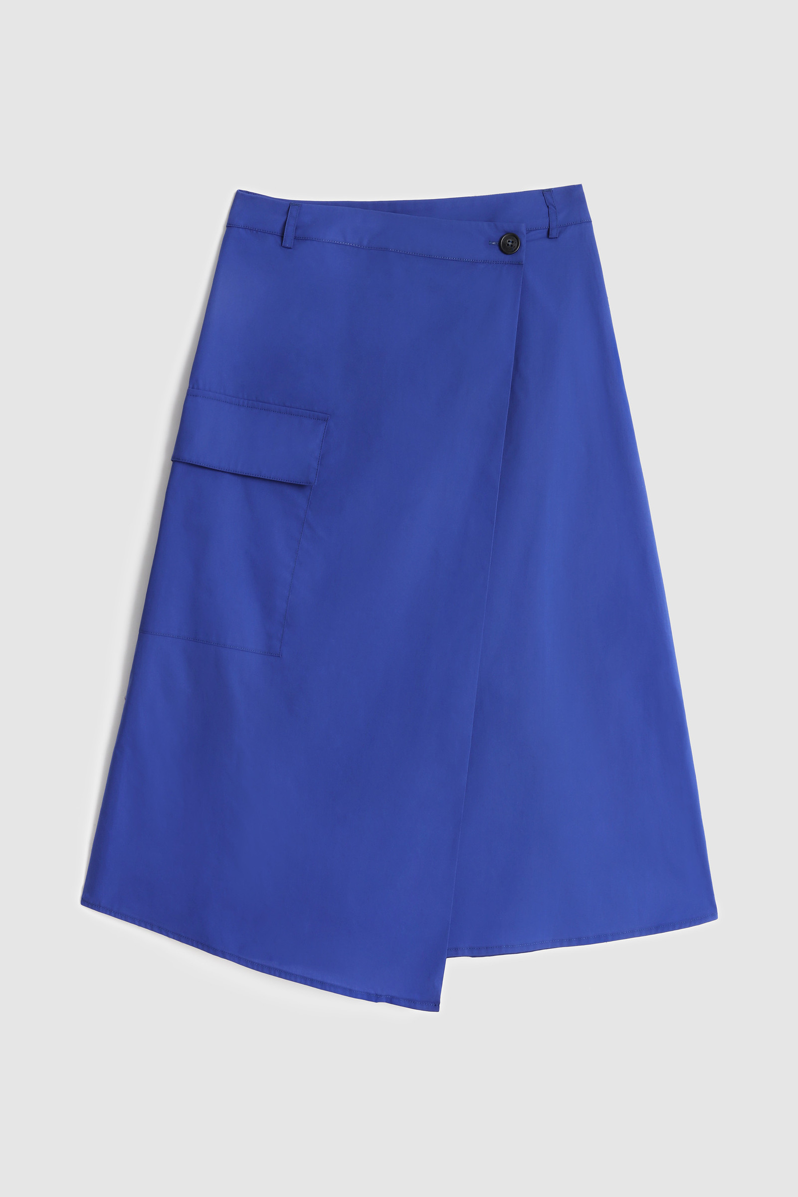 Wickelrock aus reiner Baumwollpopeline blau photo 4 | Woolrich