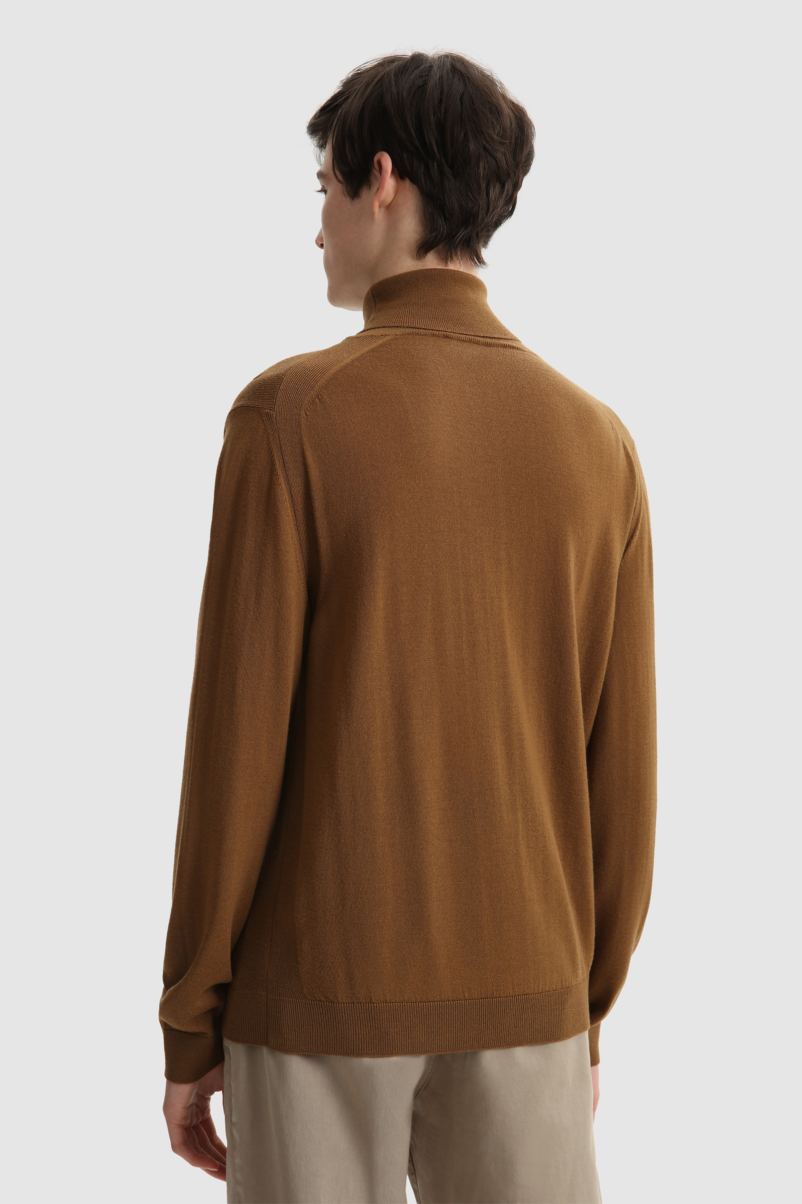 Jersey de cuello alto de lana Merino extrafina