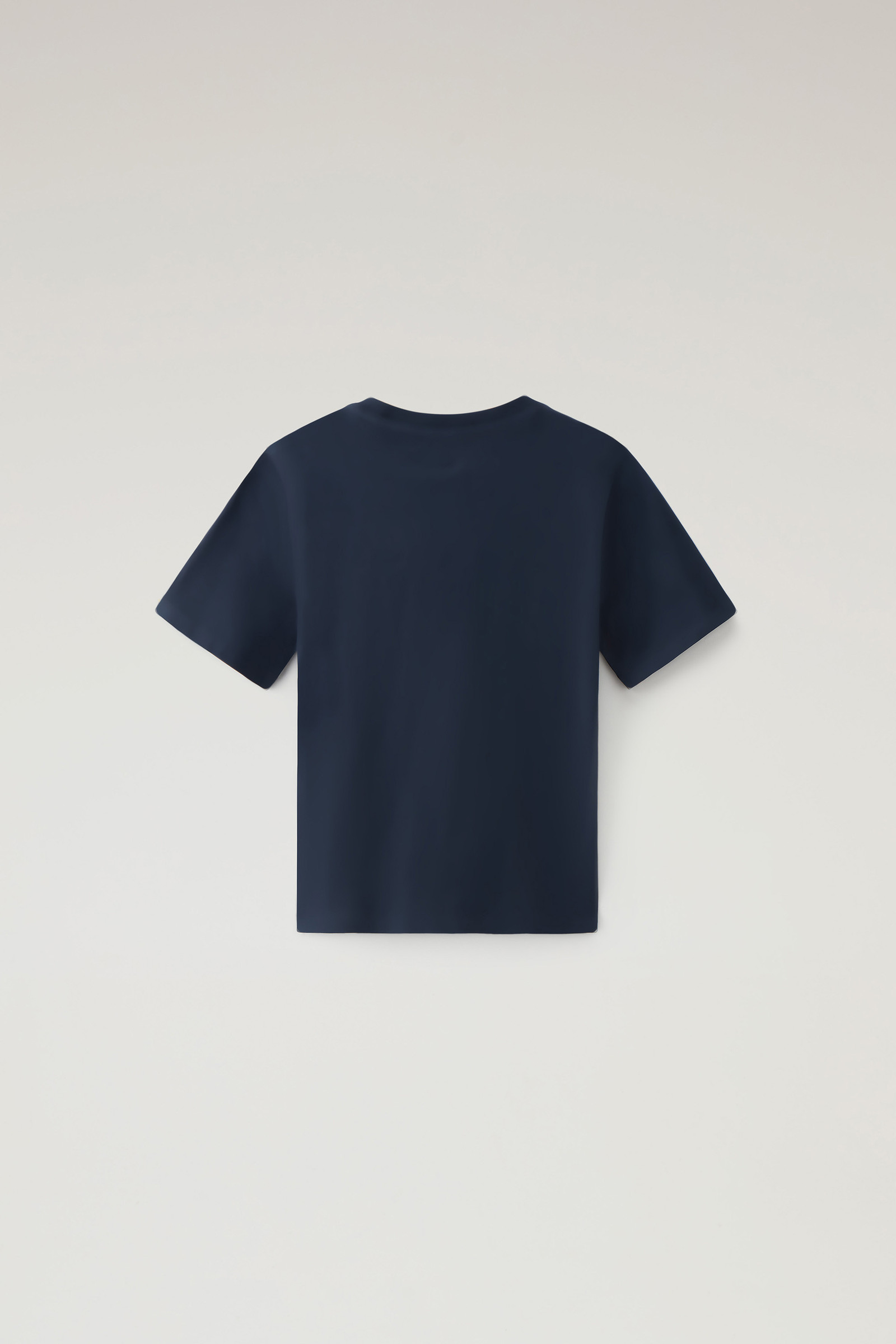 Boys' Varsity Logo Tee in Pure Cotton Blue photo 2 | Woolrich