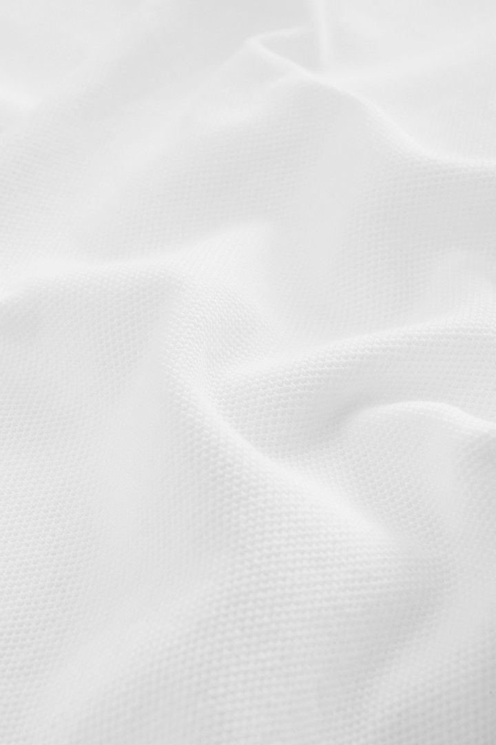 Polo de niño en algodón piqué blanco photo 6 | Woolrich