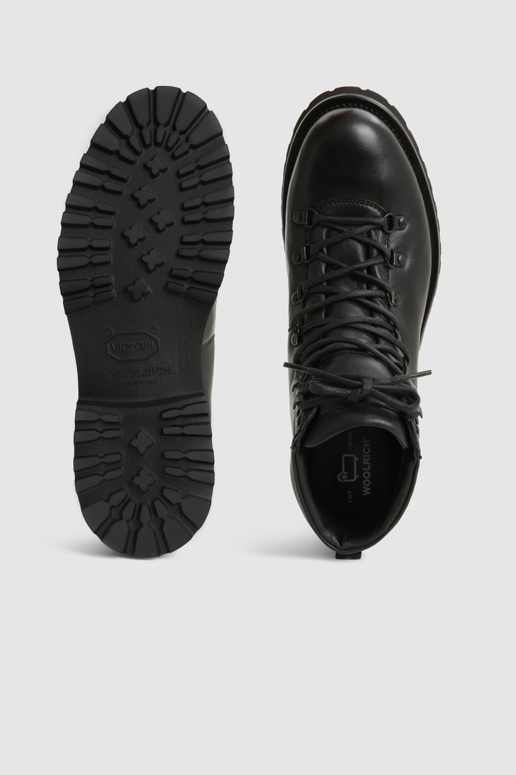 Hiker Stiefel aus gepolstertem Nappaleder