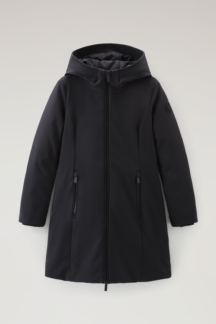 Woolrich Women Firth Parka in Softshell Black Size L