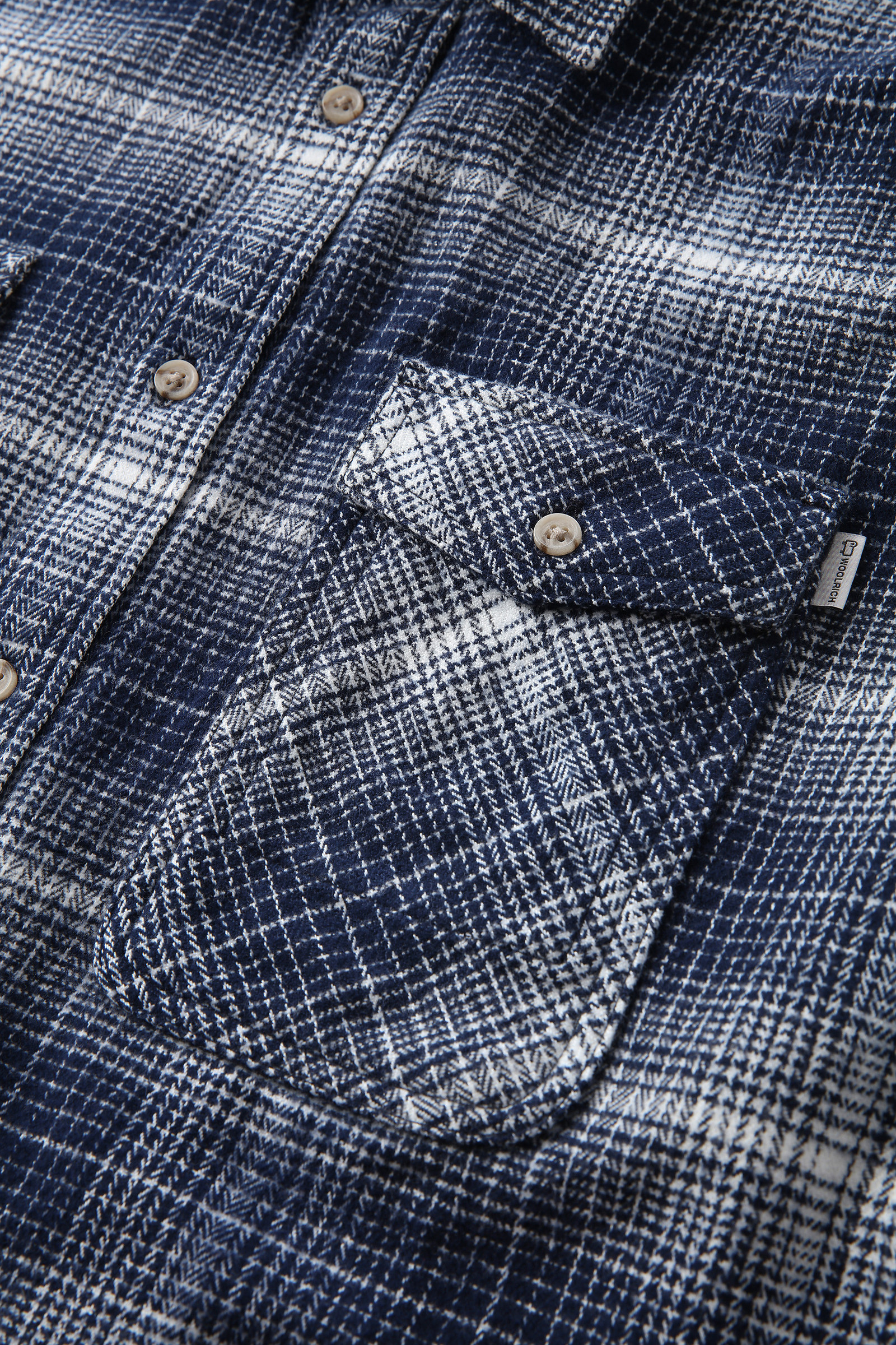 Men's Cruiser Flannel Check Shirt Blue | Woolrich USA
