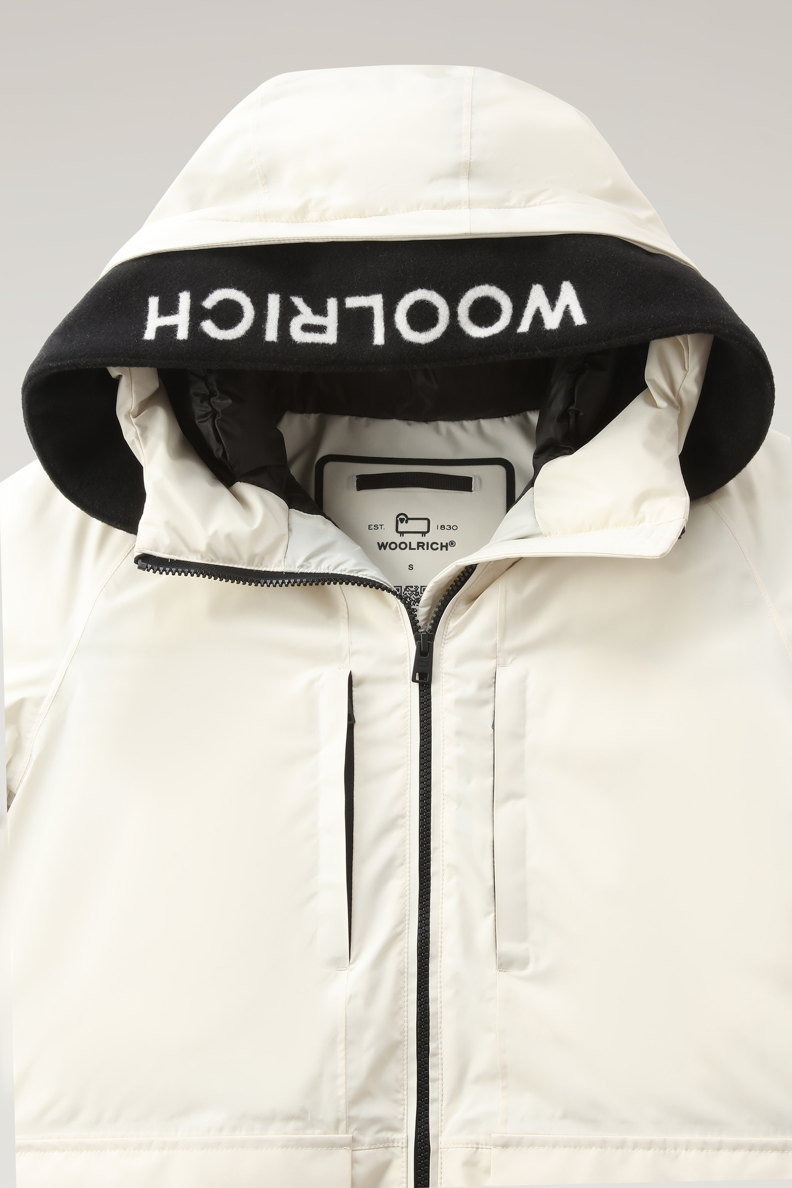 Harveys Waterproof Jacket in Pertex Revolve White photo 6 | Woolrich