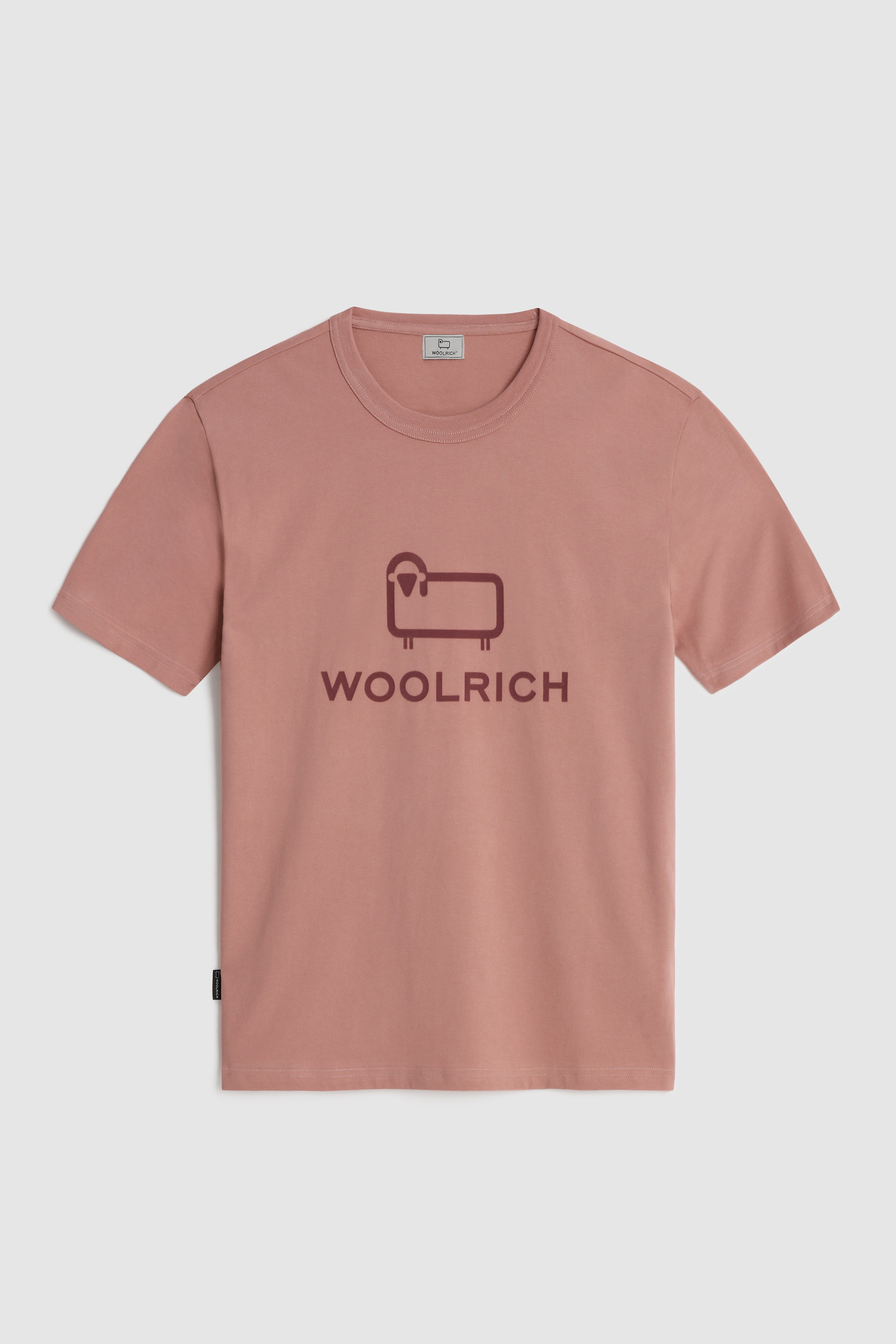 Macro Logo T-Shirt Pink photo 4 | Woolrich