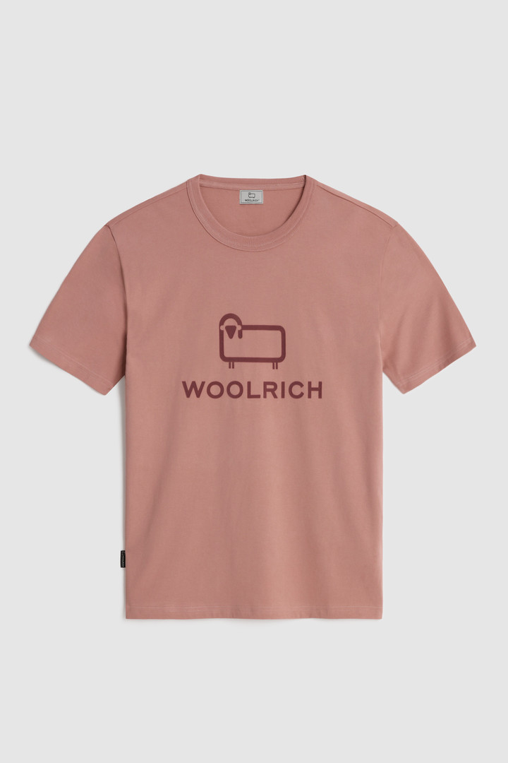 Macro Logo T-Shirt Pink photo 4 | Woolrich
