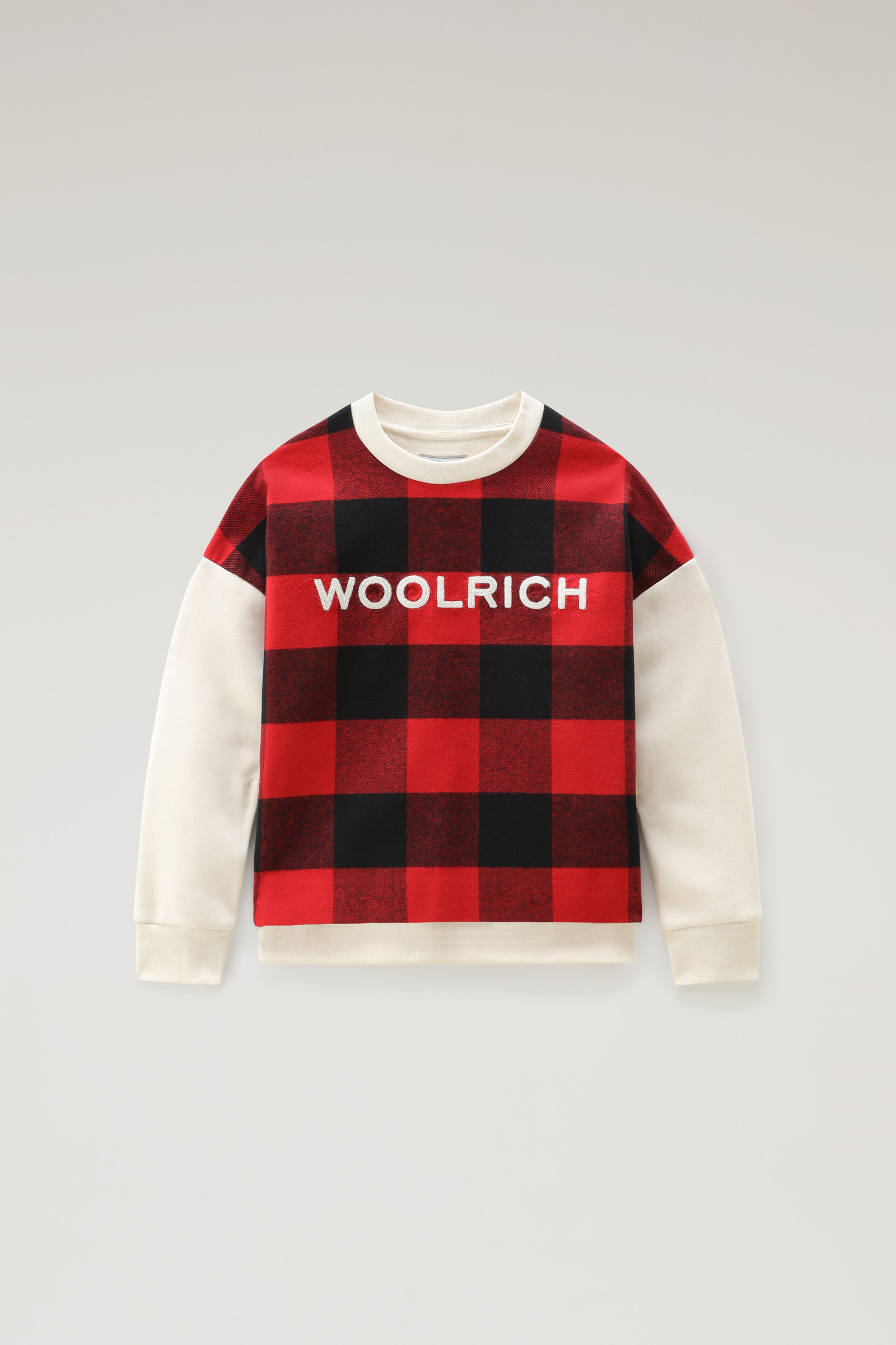 Mädchensweatshirt mit Buffalo-Karo aus Baumwolle rot photo 4 | Woolrich