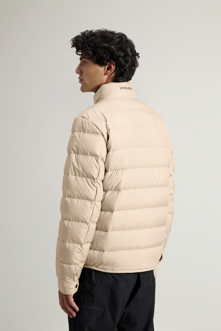 Lightweight Down Jacket in Microfiber Beige photo 3 | Woolrich