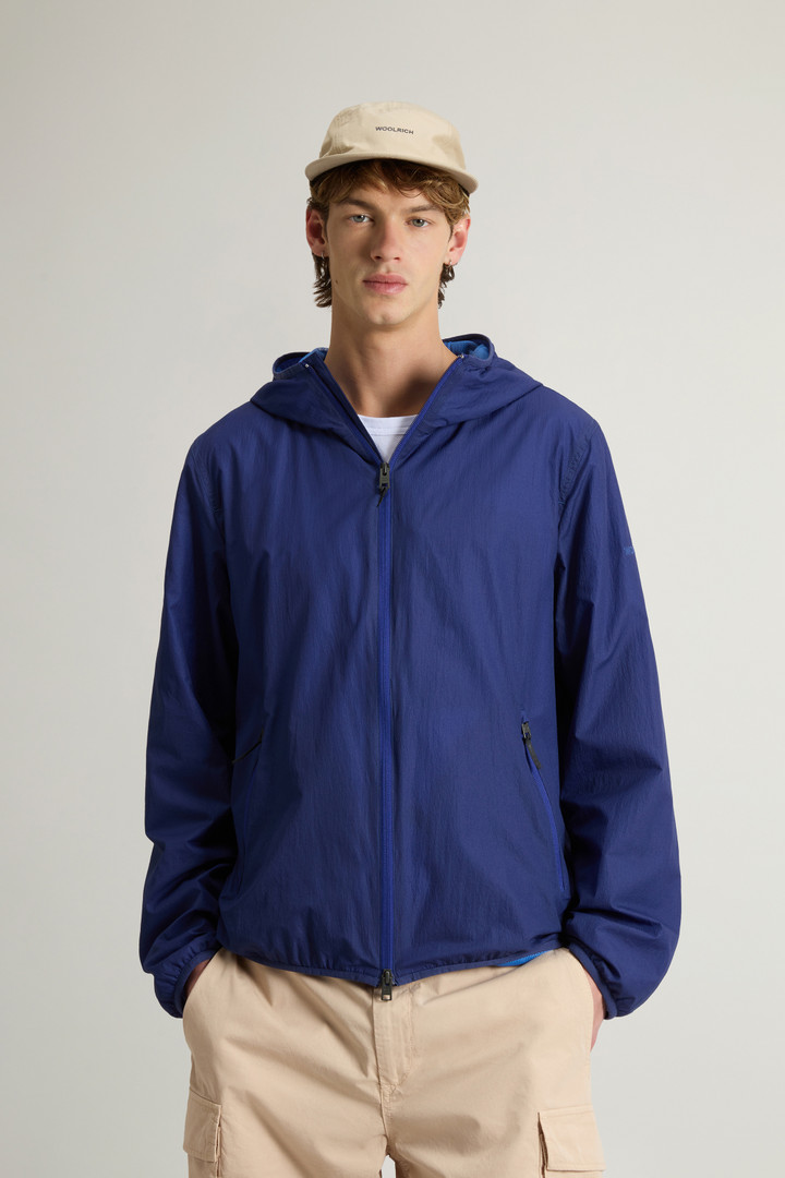 Ultralight Hooded Jacket in Light Mini Ripstop Blue photo 1 | Woolrich