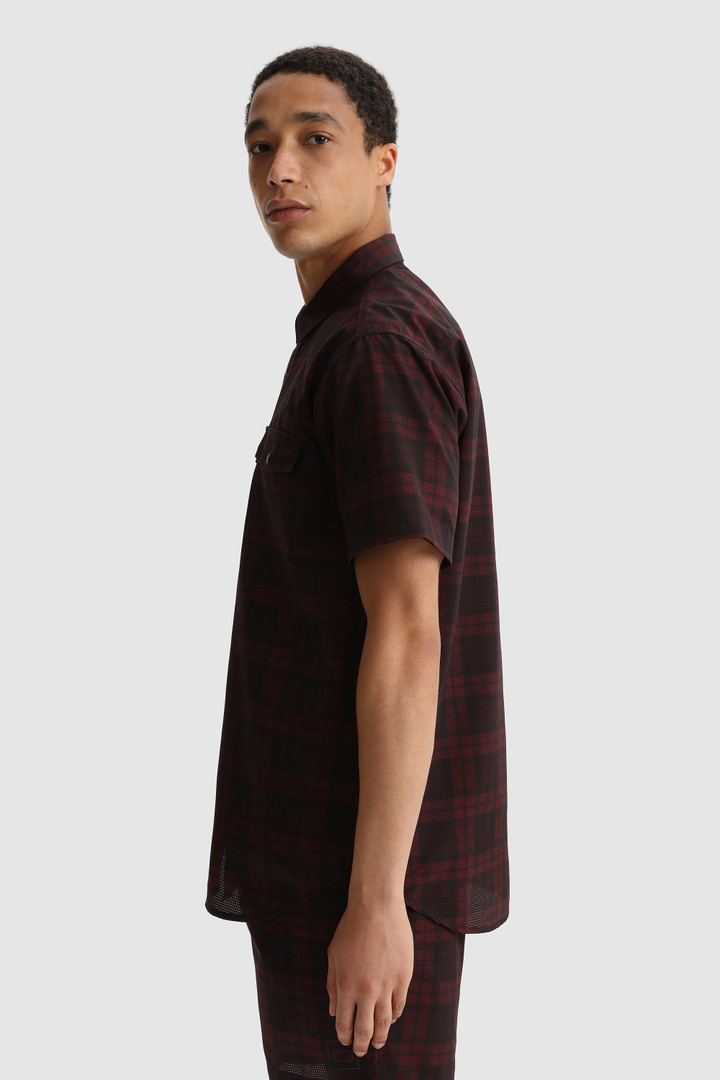 Half-sleeve Cool Mesh shirt with Blackwatch pattern