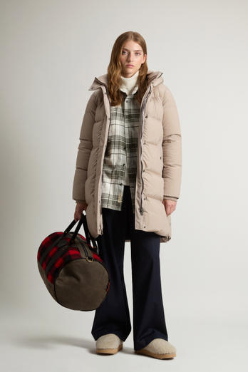Lang donsjack Kelly Grijs photo 1 | Woolrich