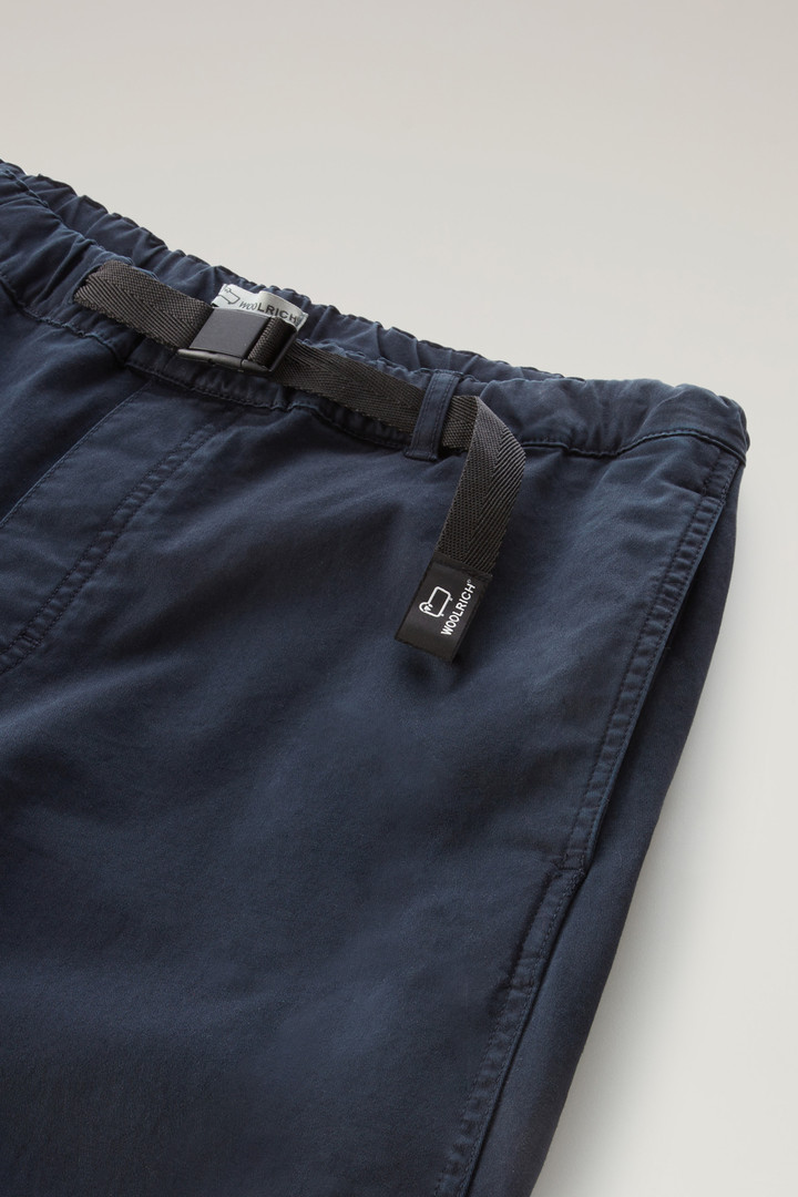 Pantalon Chino teint en pièce en coton élastique Bleu photo 4 | Woolrich