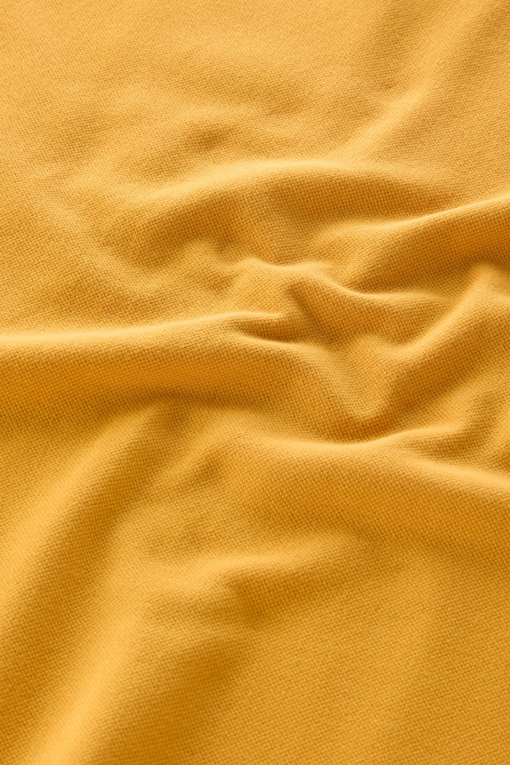 Piquet Polo Shirt in Pure Cotton Yellow photo 8 | Woolrich