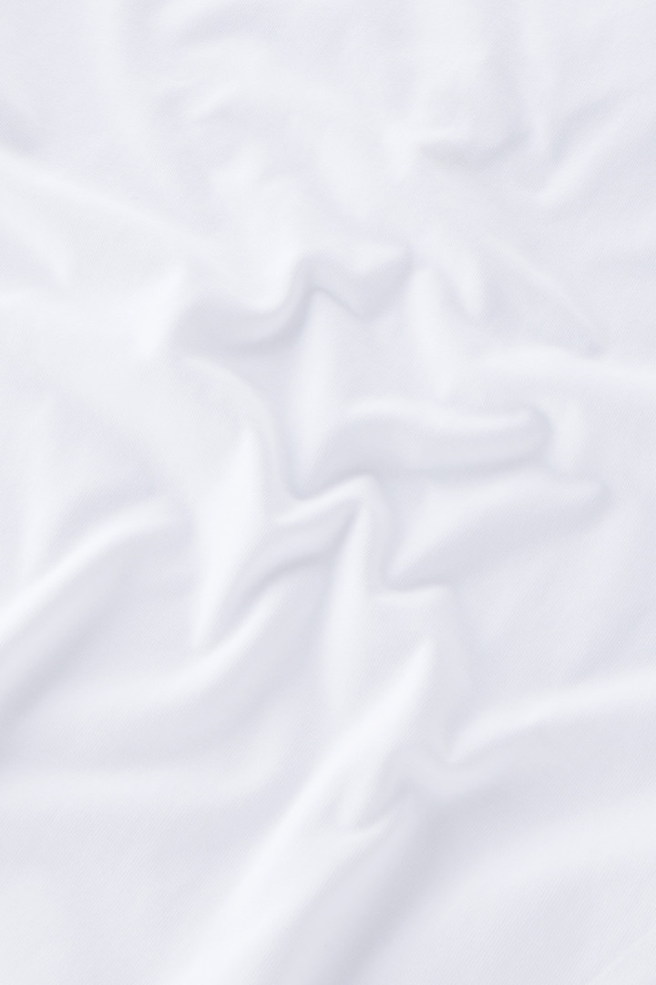 T-shirt Lakeside en pur coton muni de manches ballon Blanc photo 8 | Woolrich