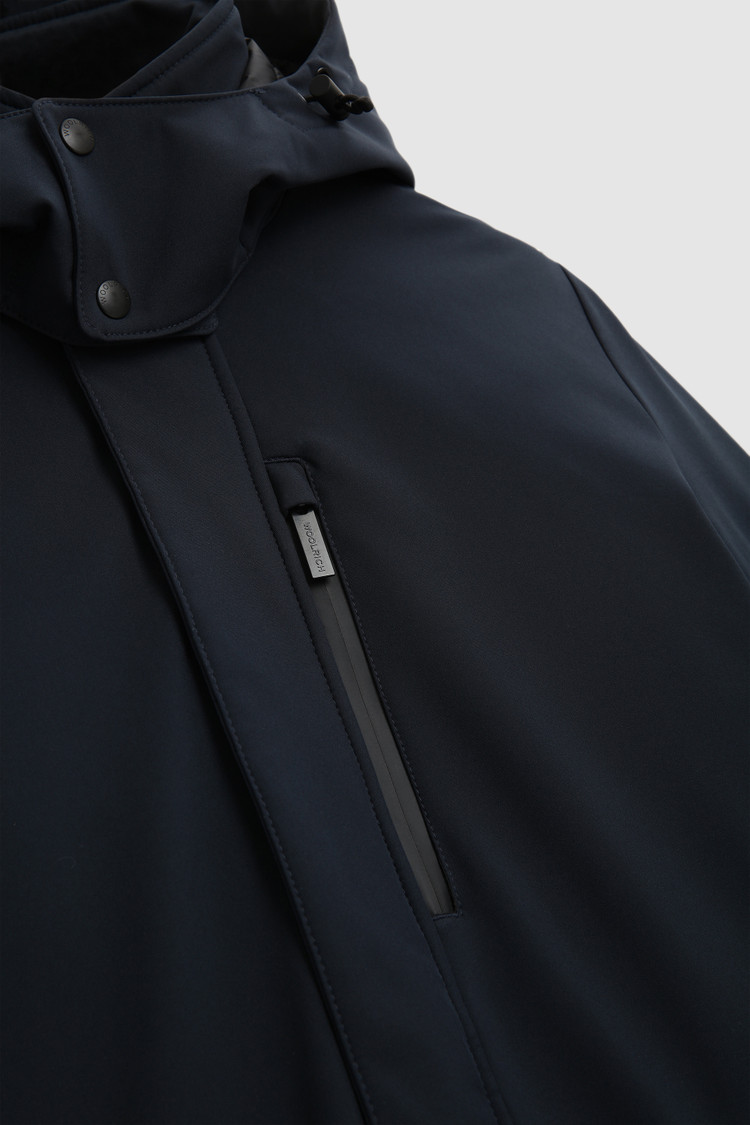Giacca Barrow Mac in soft shell con cappuccio removibile
