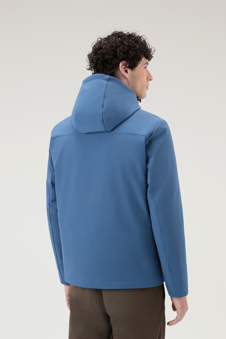 Pacific Jacket in Tech Softshell Blue photo 3 | Woolrich
