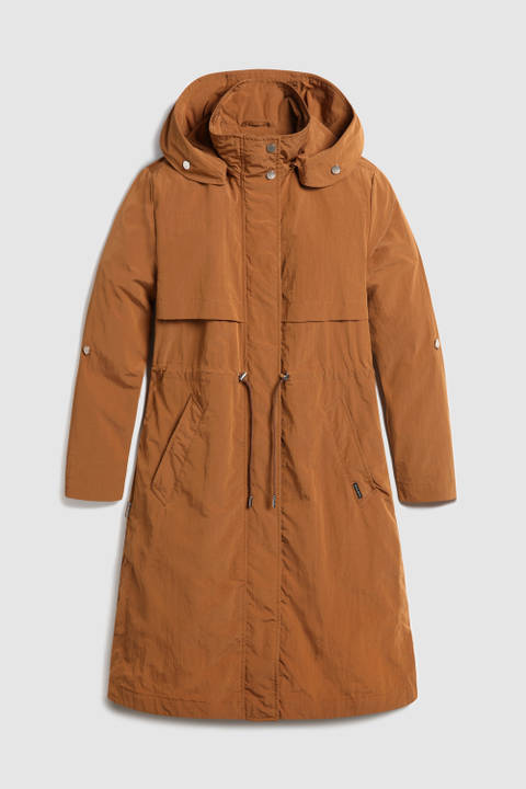 Briar Light Parka with Detachable Hood Brown | Woolrich