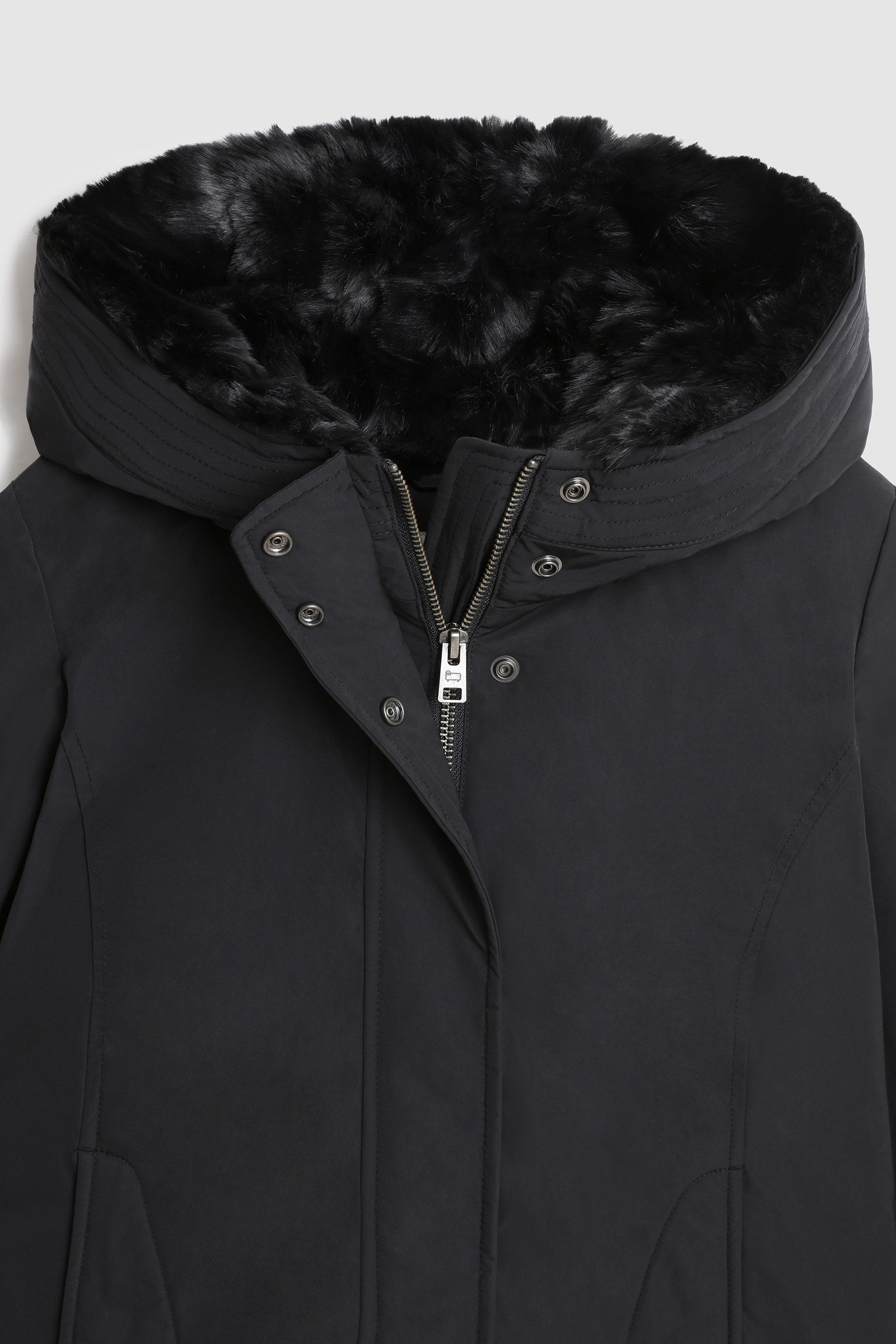 Luxury Boulder Parka da bambina con pelliccia ecologica